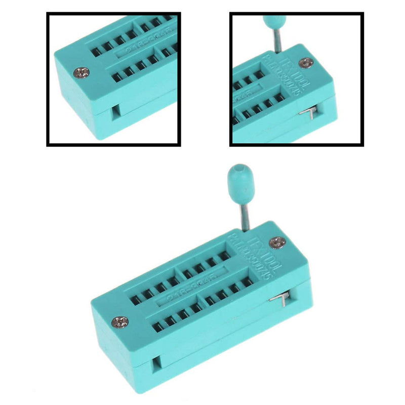 [Australia - AusPower] - Ximimark 4Pcs ZIF 16-pin 16 Pins Test Universal IC Socket 16 Pin DIP Integrate Socket NARROW 