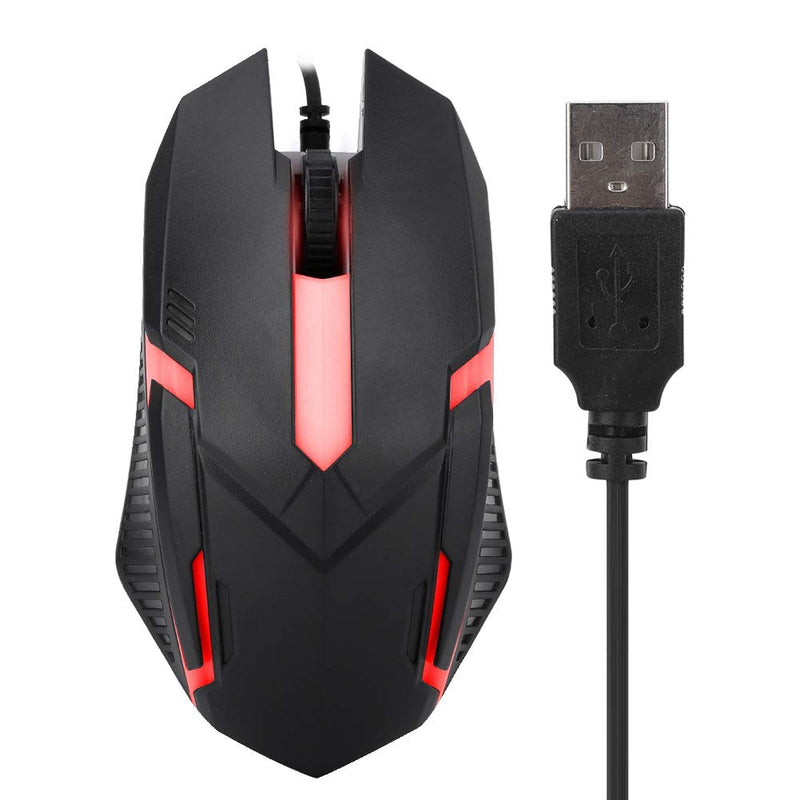 [Australia - AusPower] - MS11 Wired Mouse 1600DPI Wired Game Mouse Backlight USB Mouse Ergonomic Gaming Notebook Office Gamer Mouse Mice 4 Buttons +1 Wheel for Notebook, PC, Laptop, Computer 