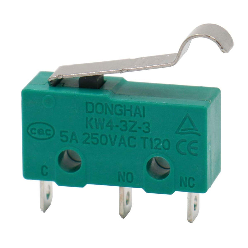 [Australia - AusPower] - Baomain Micro Switch Hinge Lever Switch KW4-3Z-3 for Mill CNC AC 125V 5A 5pcs 