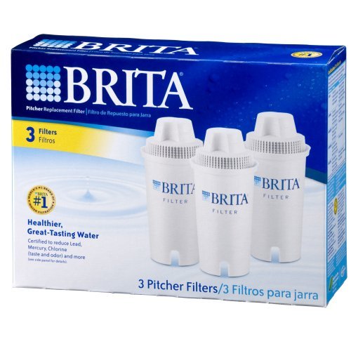[Australia - AusPower] - Brita Standard Water Filter, Standard Replacement Filters for Pitchers and Dispensers, BPA Free - 3 Count 