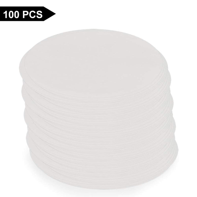 [Australia - AusPower] - StonyLab Quantitative Filter Paper Circles, 75mm Diameter Cellulose Filter Paper with 20 Micron Particle Retention Medium Filtration Speed, Pack of 100 74 mm Diameter 