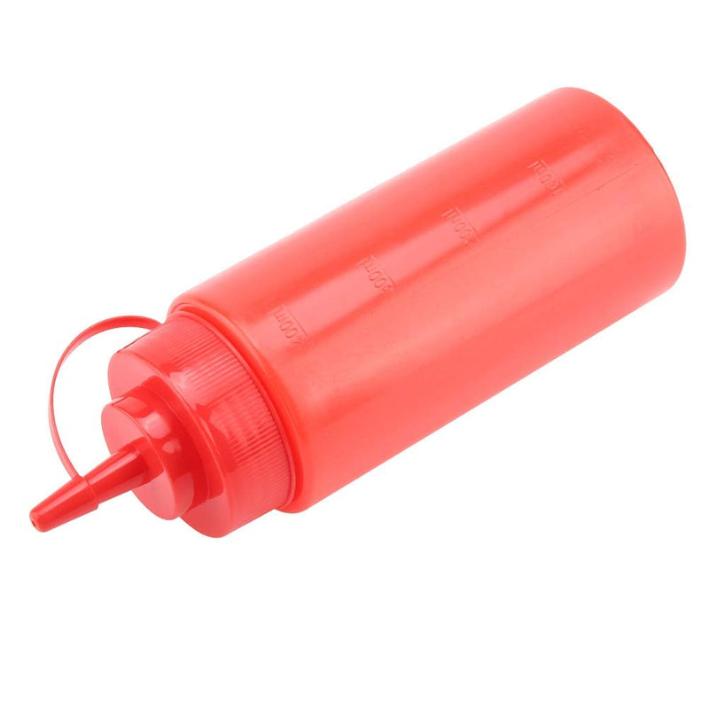 [Australia - AusPower] - 460ml Plastic Squeeze Bottle Condiment Dispenser Tomato Sauce Salad Dressing Mustard Safe Convenient Ketchup Cruet Storage Bottles(10pcs / Set)(Red) Red 