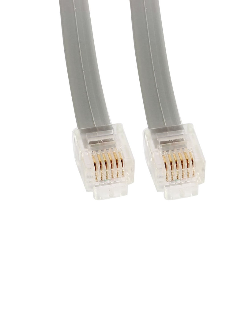 [Australia - AusPower] - uxcell Phone RJ11 6P6C Fax Gold Plated Straight Cable 3Meter 10ft 