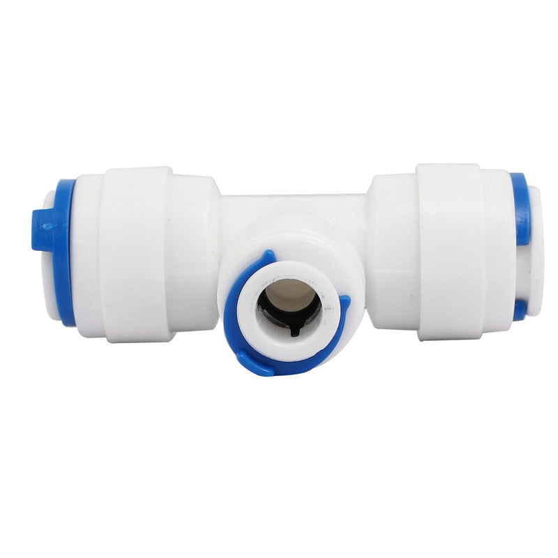 [Australia - AusPower] - uxcell 3/8-inch x 3/8-inch x 1/4-inch T Shaped 3 Way Tube Quick Push in Connector 3pcs for RO Water System 