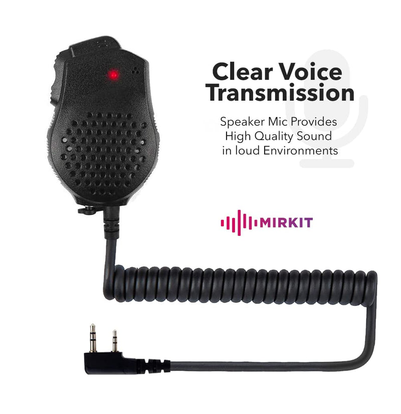 [Australia - AusPower] - Original Baofeng Mic for UV-82 Speaker Mic Compatible with Baofeng Radios: UV-82HP, UV-82L, UV-5R Series and All Ham Radio Dual PTT Design with K2 Plug 