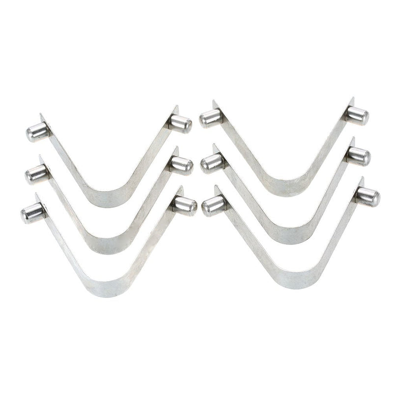 [Australia - AusPower] - Lixada 6pcs Kayak Paddle Spring Clips Tent Pole Clips Push Button Spring Snap Clip Locking Tube Pin 