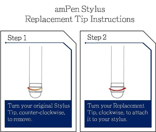 [Australia - AusPower] - amPen Replacement Hybrid Stylus Tips (5-Pack) 