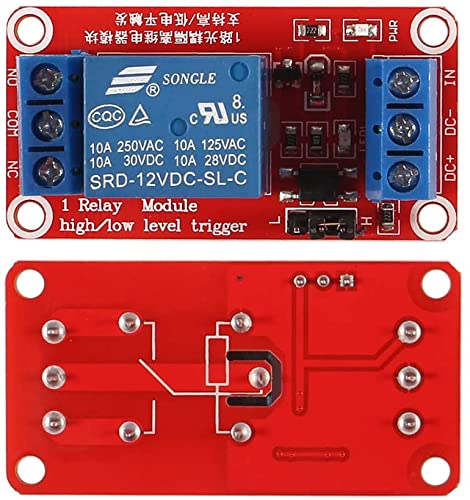 [Australia - AusPower] - 4 Pack 12V One Channel Relay Module Relay Switch with OPTO Isolation High Low Level Trigger (12V) 