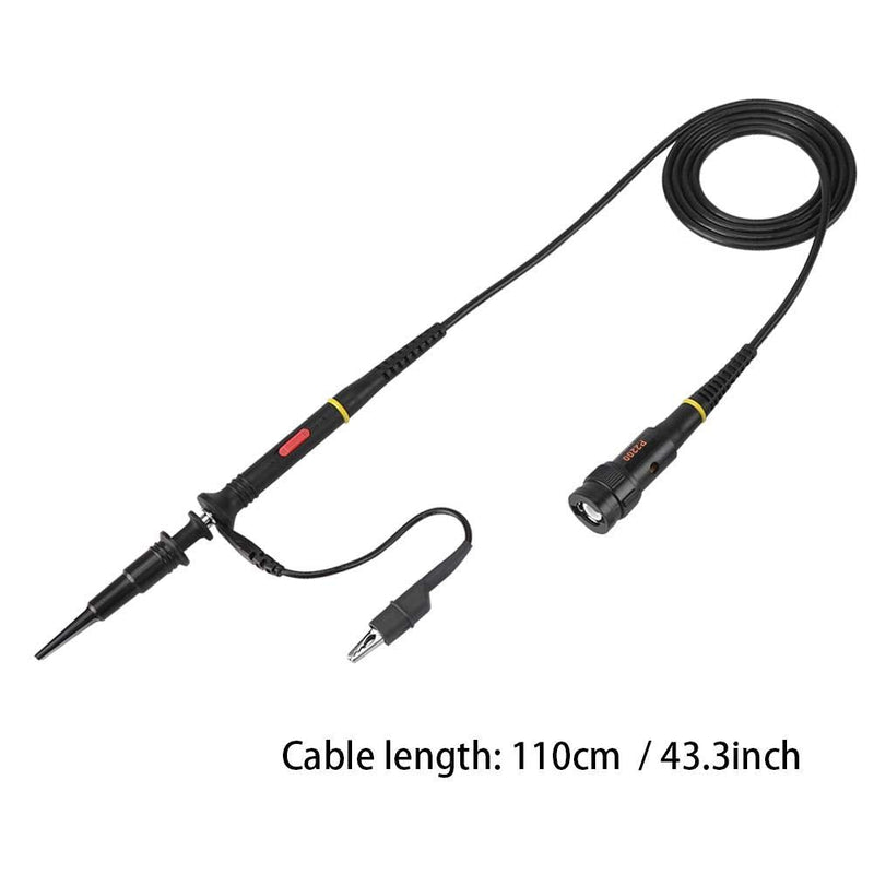 [Australia - AusPower] - 200Mhz Oscilloscope Probe Clip Scope Test BNC End Probe P2200 10X/1X Black with Adjust Tool Kits 