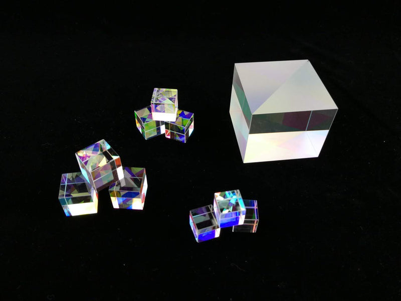 [Australia - AusPower] - StayMax X-Cube RGB Prism Dispersion Prism for Physics and Decoration 1.33inX1.33inX1.33in(3.4x3.4x3.4cm) 