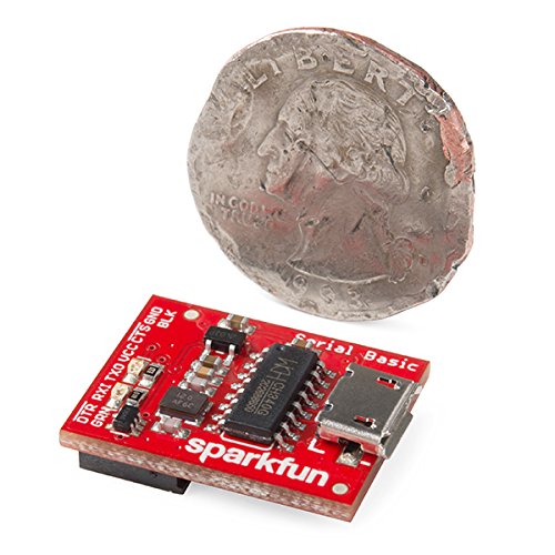 [Australia - AusPower] - SparkFun Serial Basic Breakout - CH340G Development Tool with USB Micro-B connector Save space and money in your DIY electronics projects 
