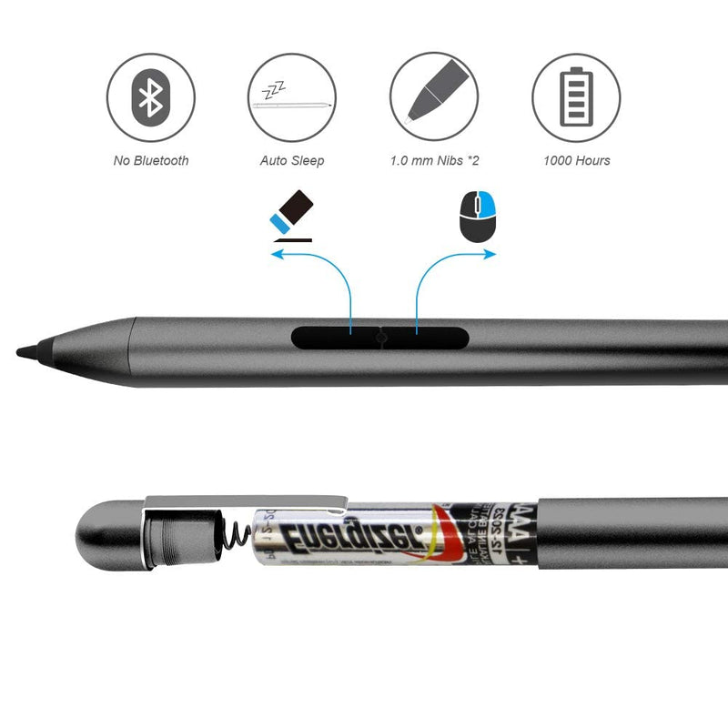 [Australia - AusPower] - Pen for Microsoft Surface Pro 8 – Newest Version Work with Microsoft Surface Pro 7 (Intel Core i7, 16GB RAM, 512GB) and Surface Pro 6th Gen Surface Go 3 (Grey) Grey 