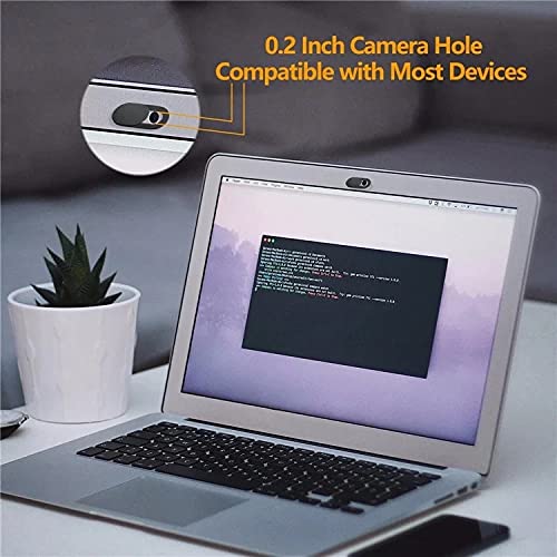 [Australia - AusPower] - Webcam Privacy Camera Cover Slider, Ultra Thin Design, Privacy Protection, Black (HCY-X003WH50) 