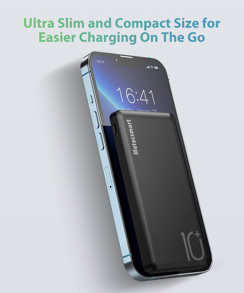 [Australia - AusPower] - TG90 Power Bank 10000mAh Portable Battery Charger for Cell Phones External Battery Power Packs, Ultra Slim Portable Phone Charger Compatible with iPhone Android Phone and Heated Vest 