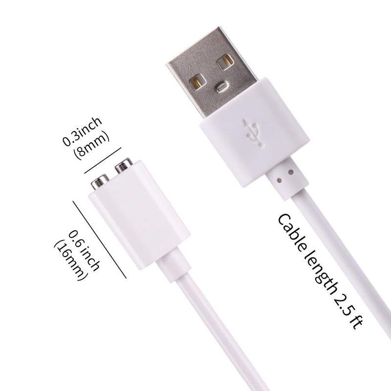[Australia - AusPower] - USB Adapter Magnetic Charging Cable Cord, Computer Phone Charger Power Bank Car Chagrer Compatible Backup Cord for Adorime Massager 
