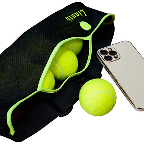[Australia - AusPower] - Lianth Tennis Ball Band for Holding Tennis Balls and Pickleballs Running Waist Bag for Women Men Kids… L suit Waist 28"-51" 