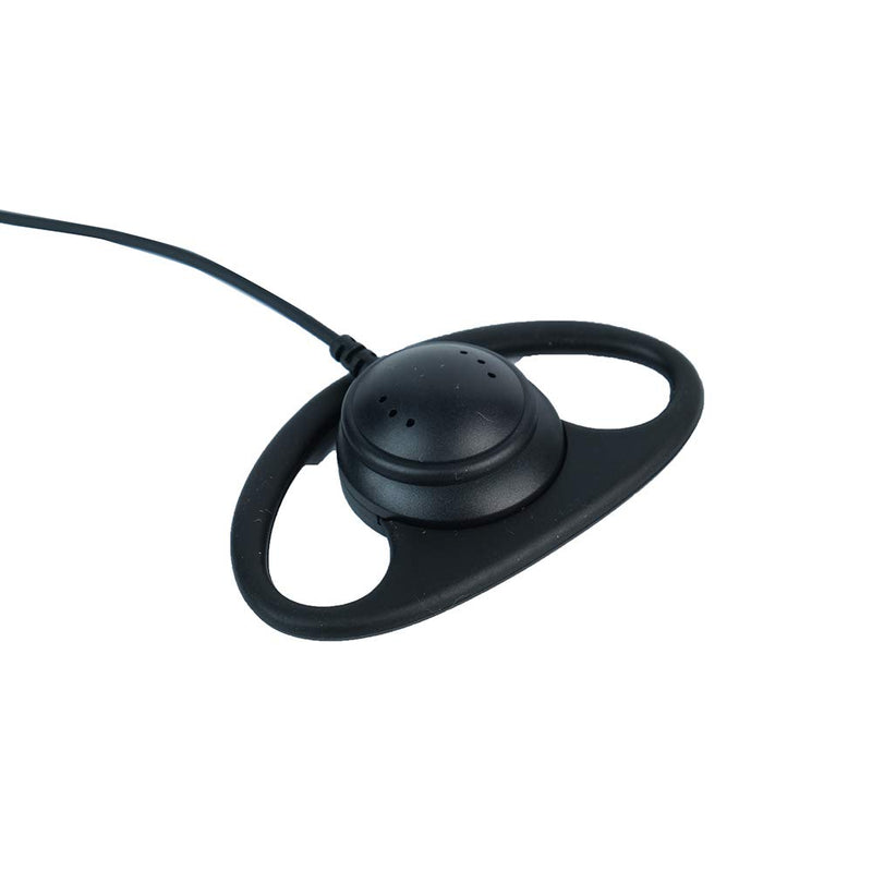 [Australia - AusPower] - Klykon 2 Pin D Shape Earpiece Headset with Mic Ptt for Motorola 2 Way Radio Wakie Talkie CP200 CP200D CLS1110 CLS1413 CLS1450(2 Pack) 