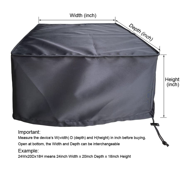 [Australia - AusPower] - Printer Dust Covers Jacket Heavy Duty case Compatible with HP Canon Epson (19Wx15Dx10H) 19 Wx15 Dx10 H 