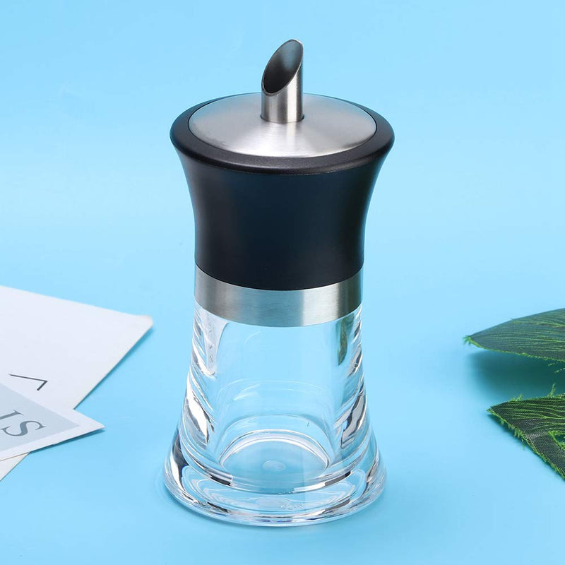 [Australia - AusPower] - Sugar Dispenser & Shaker For Coffee Cereal Tea Baking with Pouring Spout and Lid for Easy Spoon Measuring Pour 100ml Glass Jar Container Dishwasher Safe 