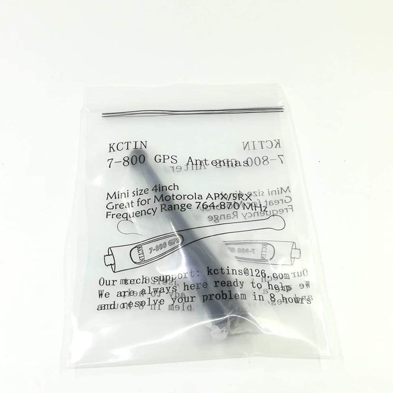 [Australia - AusPower] - Antenna for Motorola 7-800 GPS and APX 764-870MHz Singla Band (NAR6595A Stubby) by KCTIN (4 Packs) 
