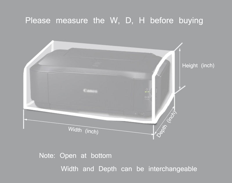 [Australia - AusPower] - SZBRO Printer Dust Cover Case Water Proof Protective Covers Jacket,Compatible with HP, EPSON,Canon, Brother, PIXMA Officejet (19W x10H x18D) 19W x10H x18D 