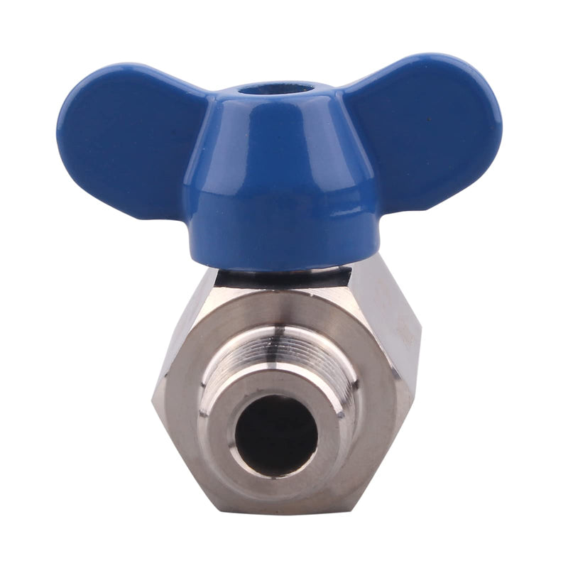 [Australia - AusPower] - DERNORD Stainless Steel Ball Valve - 1/4 Inch NPT Thread Male Small Mini Ball Valve (1/4" Male&Male) 1/4" Male&Male 