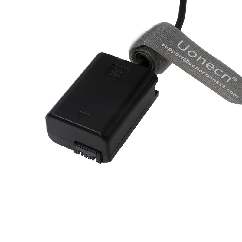 [Australia - AusPower] - Uonecn A7 Dummy Battery to D-tap Cable for Sony A7R A7S A7II A3000 A5000 A5100 A6000 A6300 A7SII Camera Dummy Battery A7 spring cable 
