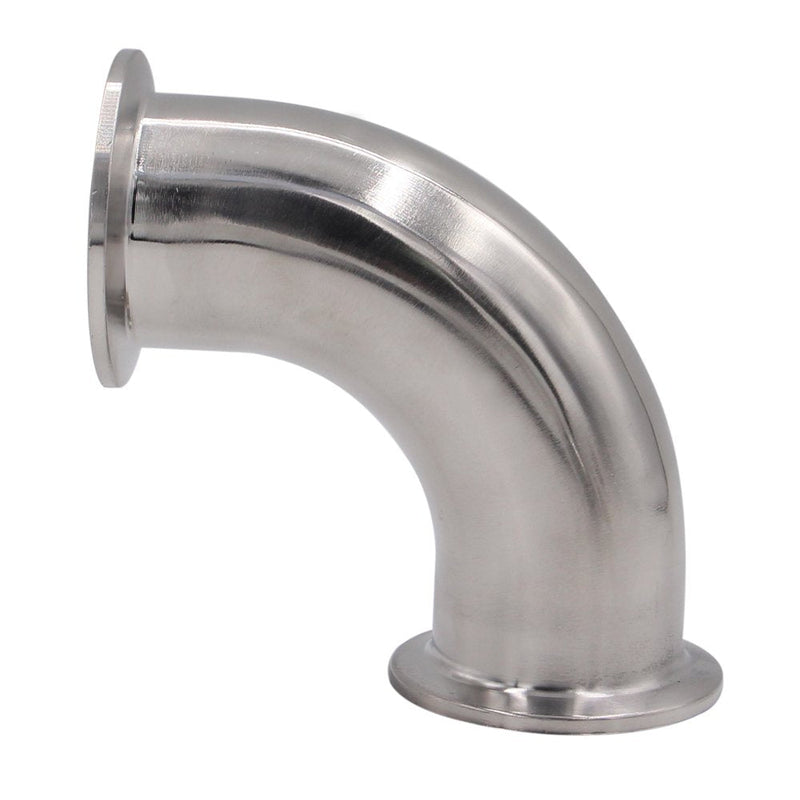 [Australia - AusPower] - DERNORD 1-1/2" Tube OD Sanitary Ferrule Elbow 90 Degree Pipe Fitting with 2 Silicone Gaskets SUS304 Tri Clamp 1.5 Inch 