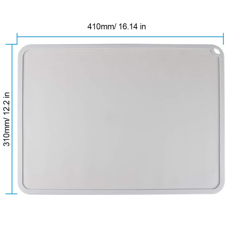[Australia - AusPower] - BCZAMD Silicone Slap Mat 410 X 310mm Clean-up or Resin Transfer to Protect Work Surface for Photon S DLP SLA LCD 3D Printer Accessories - Gray 