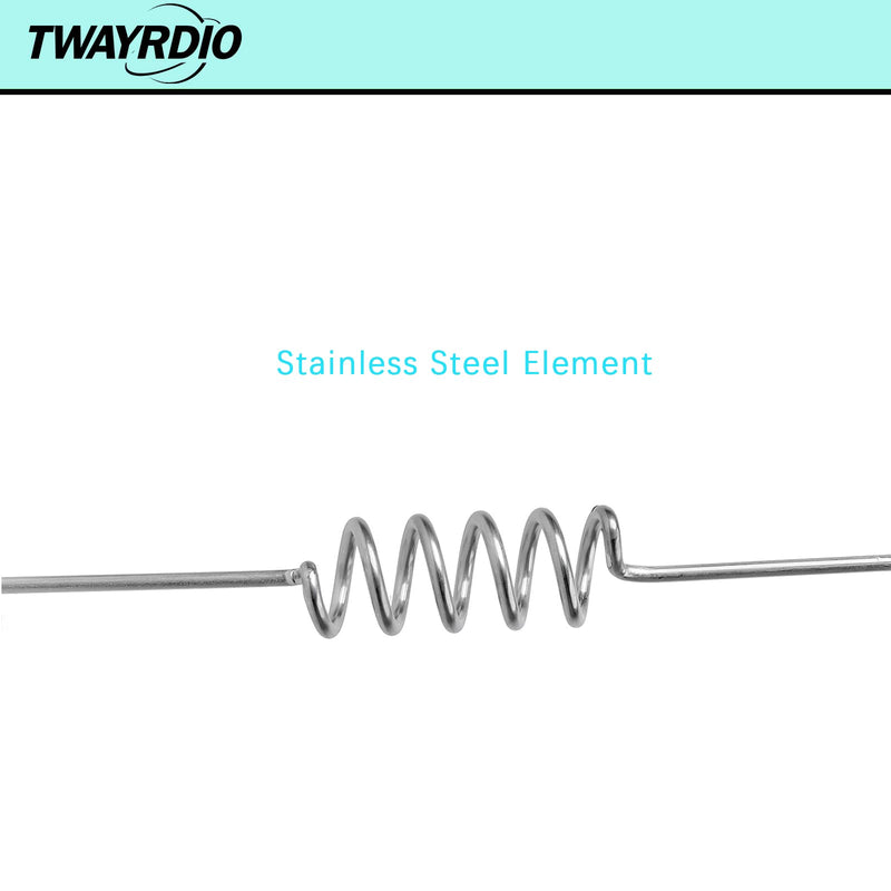 [Australia - AusPower] - TWAYRDIO Dual Band 17 Inch NMO Antenna for Motorola Radios, VHF UHF 144/430MHz Amateur Mobile Antenna with NMO Connection for Midland Kenwood Icom Vertex Transceivers (Requires NMO Mount) 