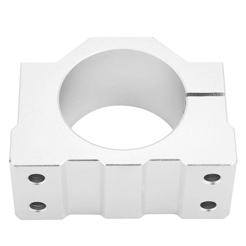 [Australia - AusPower] - Aluminum CNC Spindle Motor Mount Bracket Clamp with Screws 52mm Diameter, Silver Spindle Mount Bracket 