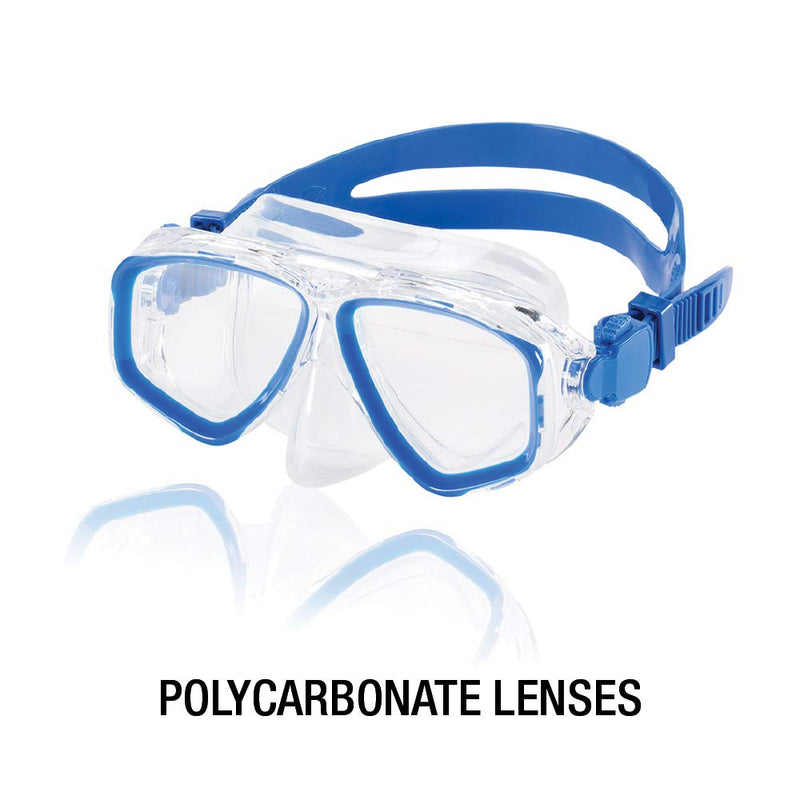 [Australia - AusPower] - Speedo Unisex-child Adventure Swim Mask Junior Blue 