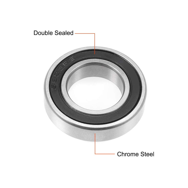 [Australia - AusPower] - uxcell 6903-2RS Deep Groove Ball Bearing 17x30x7mm Double Sealed ABEC-3 Bearings 2-Pack 17mmx30mmx7mm 