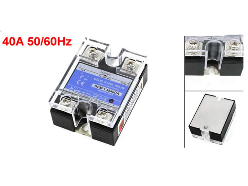 [Australia - AusPower] - 14840DA 3-32V DC to 24-480V AC 40A Output Single Phase SSR Solid State Relay 