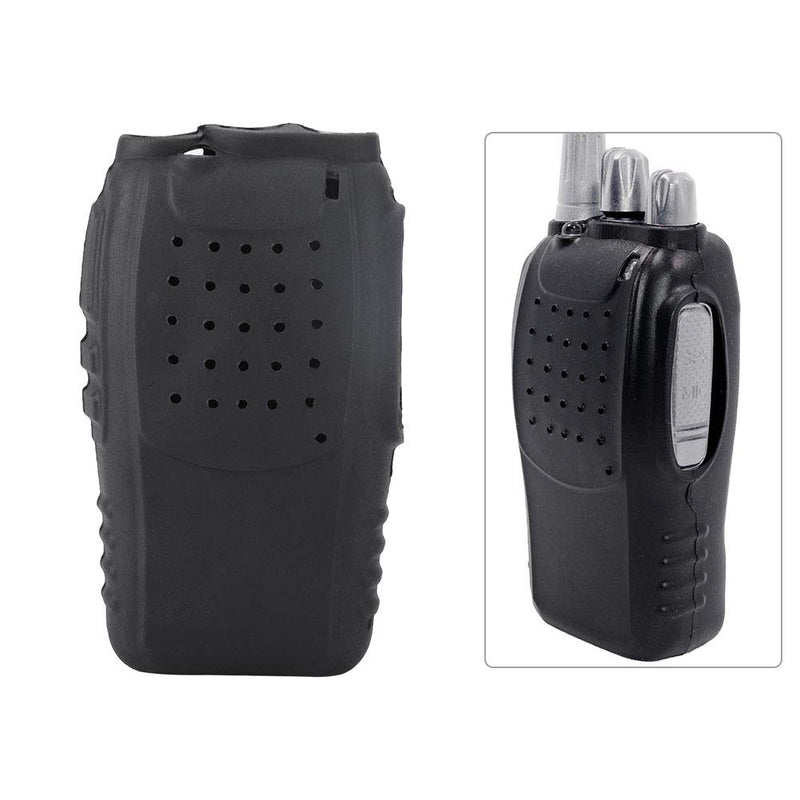[Australia - AusPower] - Walkie Talkie Protection Cover Silicone Two-Way Radio Rubber Shell for BF-888S/Black 