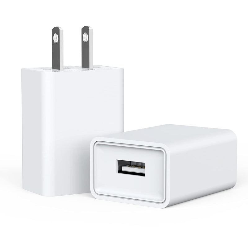 [Australia - AusPower] - YooGoal 4-Pack USB Wall Charger USB Wall Plug 5V 2.1A AC Power Adapter Compatible with iPhone 13 12 11 Pro Max X XS MAX 8 8Plus 7 7Plus 6 6s Plus Pad Pods Samsung,Tablet,Kindle and More (White) 