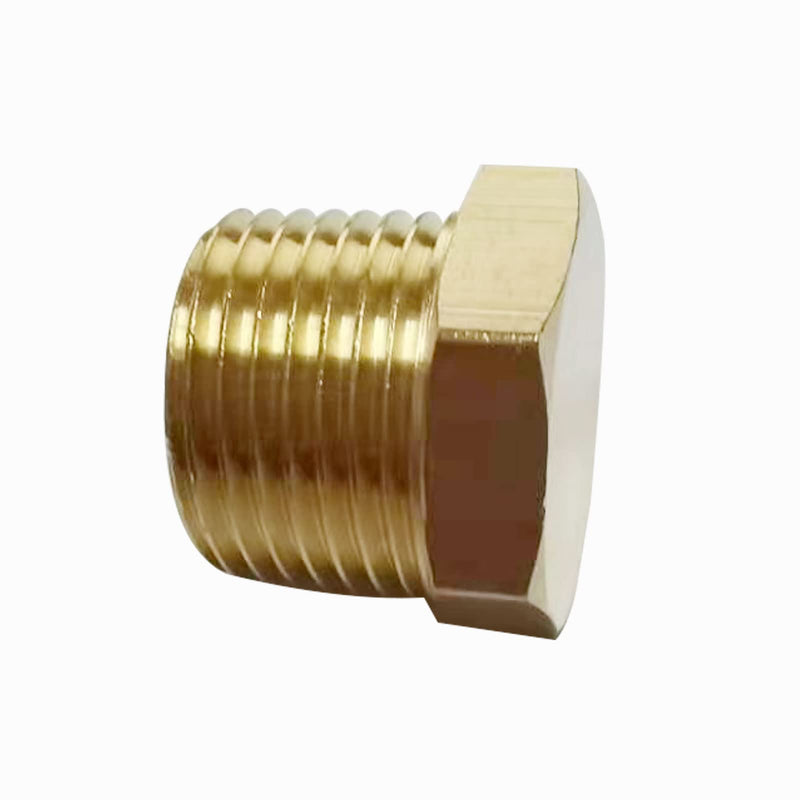 [Australia - AusPower] - YOUHO 1/4 Npt Adapter for Pipe Fittings, Brass Pipe Fitting 1/4" Hex Head Plug with Thread (3 Packs) 1/4" NPT Yellow 3 