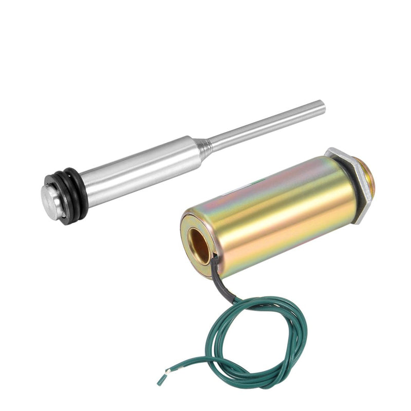 [Australia - AusPower] - uxcell DC 12V 25N Force 10mm Stroke,Push Type,Tubular Solenoid Electromagnet,Linear Motion,XRN-25x50T 