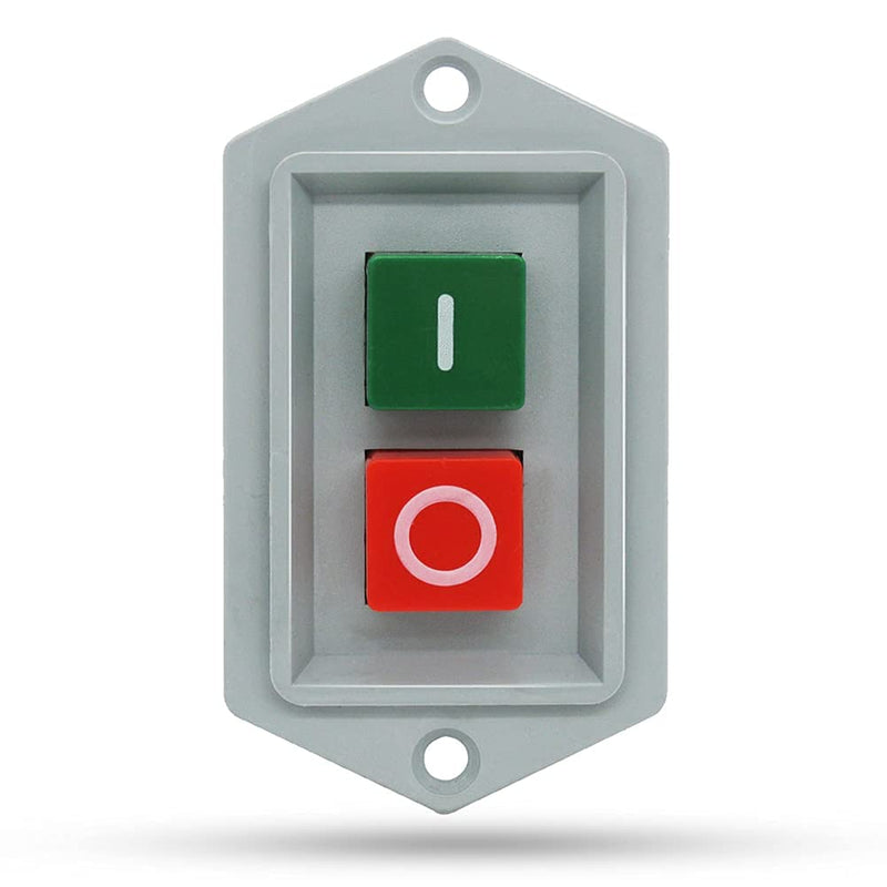 [Australia - AusPower] - mxuteuk Push Button Switch Latching 3 Phase On/Off Start Stop Switch 10A AC 220V/380V, 1 Year Warranty LC3-10 