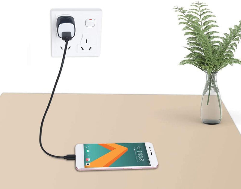 [Australia - AusPower] - USB Single Charger Block 10 Pack, UorMe 1A 5V Single Port Power Adapter Charging Phone Cube Box Pack Compatible with iPhone 12 SE 11 X 8 7 6S, Galaxy A21 Note20 A71 A51 A31 S10 S9 S8 Note 9 8 S7 Edge Black+White 