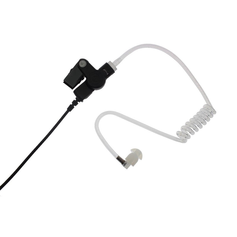 [Australia - AusPower] - KENMAX 1 Pin 3' 2-Wire Coil Earbud Audio Mic Surveillance Kit Headset Air Covert Acoustic Tube with Replacement Earmold Earbud Earpiece for Motorola Talkabout EM1000 FR50 T280 T5710 T6500 T8550 