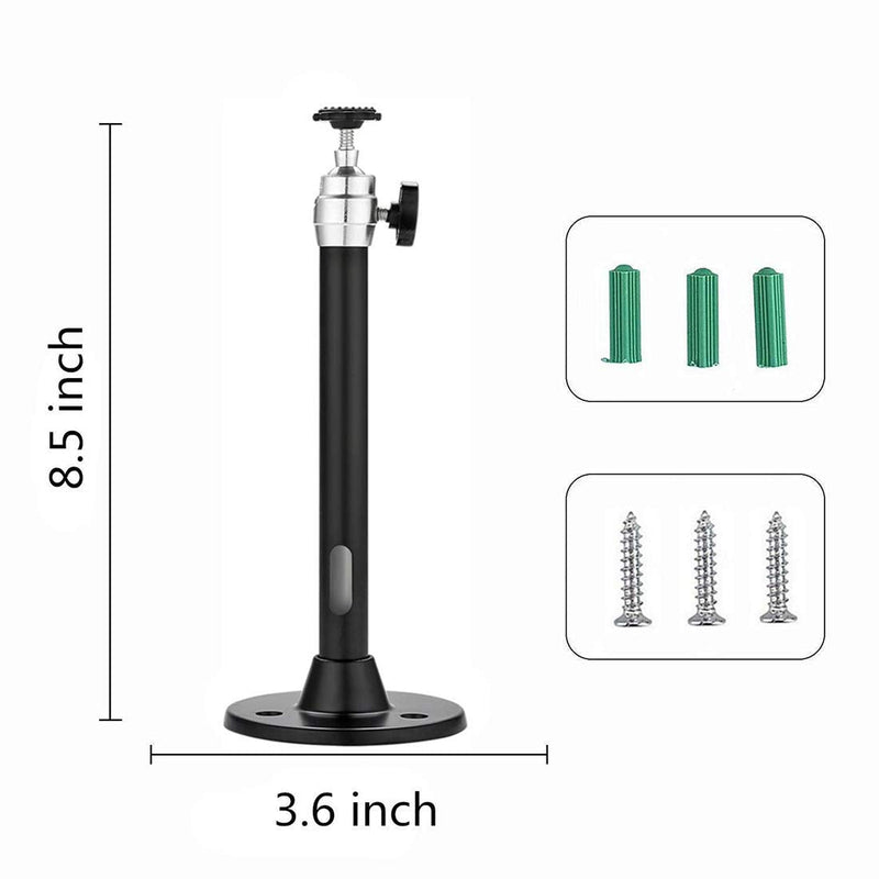 [Australia - AusPower] - Ivosmart Mini Projector Ceiling Mount Stand 5KG Loading Capacity Wall Mounting Bracket for Mini Projector Camera (Black) 