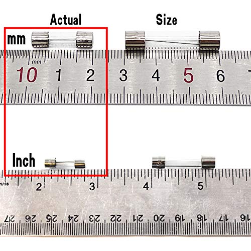 [Australia - AusPower] - 10Pcs F0.25AL250V 5X20MM 0.25A Fast Blow Fuse 0.25 Amp 250V Glass Cartridge Fuse Fast-Acting Fuse (3/16 in x 3/4 in) 