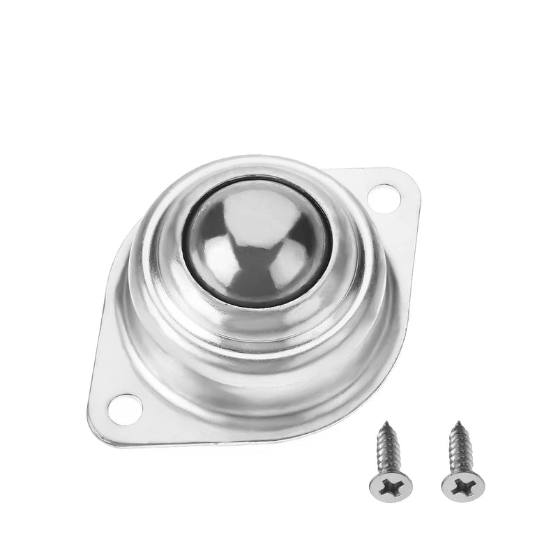 [Australia - AusPower] - MroMax Ball Transfer Bearing Unit 0.98" Load 66Lbs Flange Mounted Bearing Steel for Transmission, No Brake 1pcs 25mm 55 