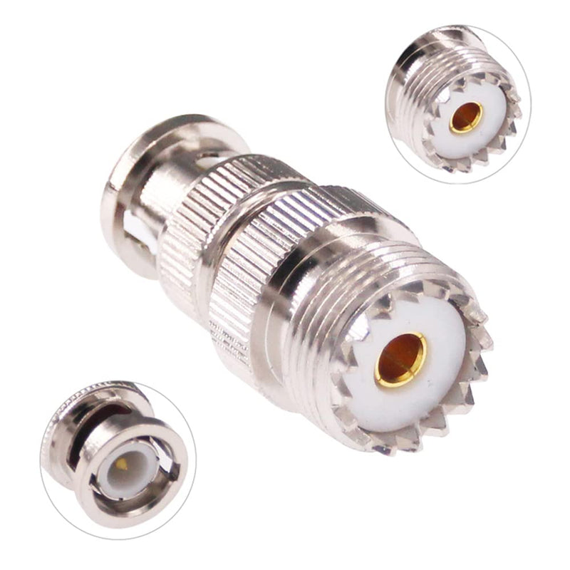 [Australia - AusPower] - RFaha 4pcs BNC Male/Female to UHF PL-259 SO-239 M/F RF Coaxial Adapter Connector Kit for Antennas Wireless LAN Devices(F106-4) 