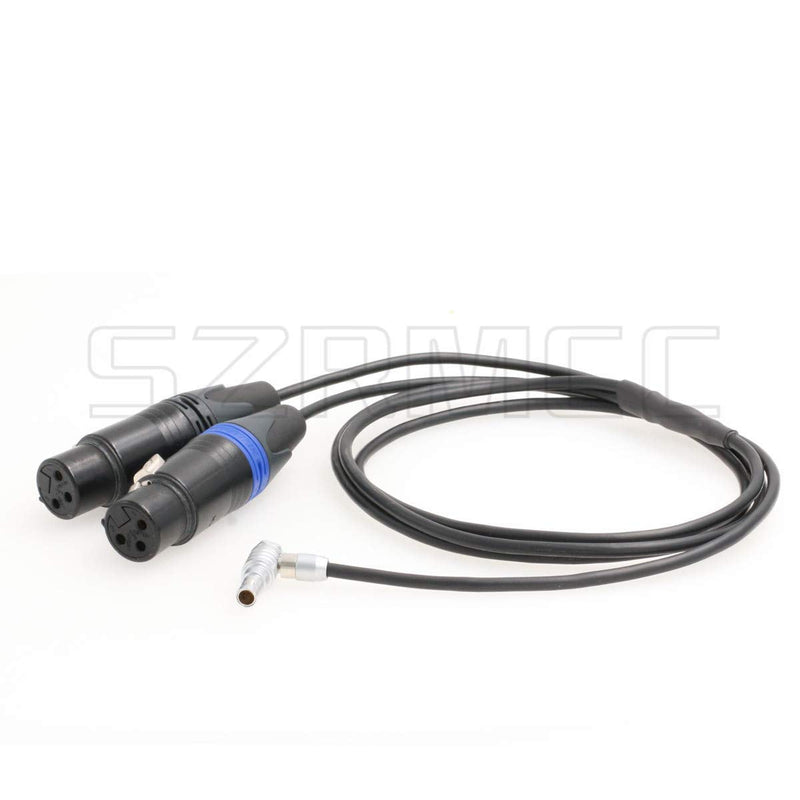[Australia - AusPower] - SZRMCC Mic Dual Channel XLR 3 Pin Female to 00B 5 Pin Audio Cable for Arri Alexa Mini and Z CAM E2 Camera 