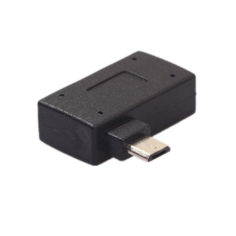 [Australia - AusPower] - Fun-Home 2-in-1 Powered Left Angle USB 2.0 Micro Male to USB Female Host OTG Adapter for Samsung, Firestick，Playstation Classic，SNES Mini,NES/SNES Classic,Chromecast and More Smartphone or Tablet 