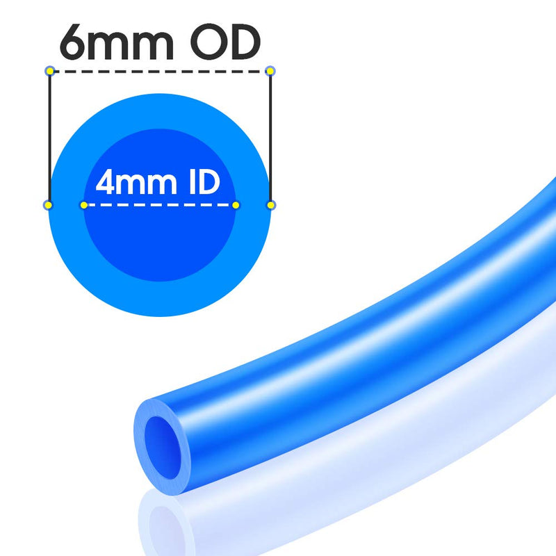 [Australia - AusPower] - TAILONZ PNEUMATIC Blue 6mm OD 4mm ID Polyurethane PU Air Hose Pipe Tube Kit 10 Meter 32.8ft 6mm OD/32.8Ft/10Meter 1 