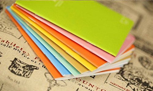 [Australia - AusPower] - 12 Pcs 4.9 Inch x 3.5 Inch Pocket Notebook 24 Sheets (48 Pages) 7mm College Ruled Portable Steno Notebooks Mini Notepads (12) 12 