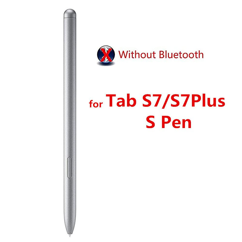 [Australia - AusPower] - A-creator Galaxy Tab S7 / S7 FE Stylus Pen Replacement for Samsung Galaxy Tab S7 / S7+ Plus / S7 FE Stylus Touch S Pen (Without Bluetooth) with OTG - C Type Adapter +Tips/Nibs (Silver) Silver 